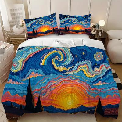 Animation Beauty Series Bedding Three-Piece Digital Printing Home Textile Quilt