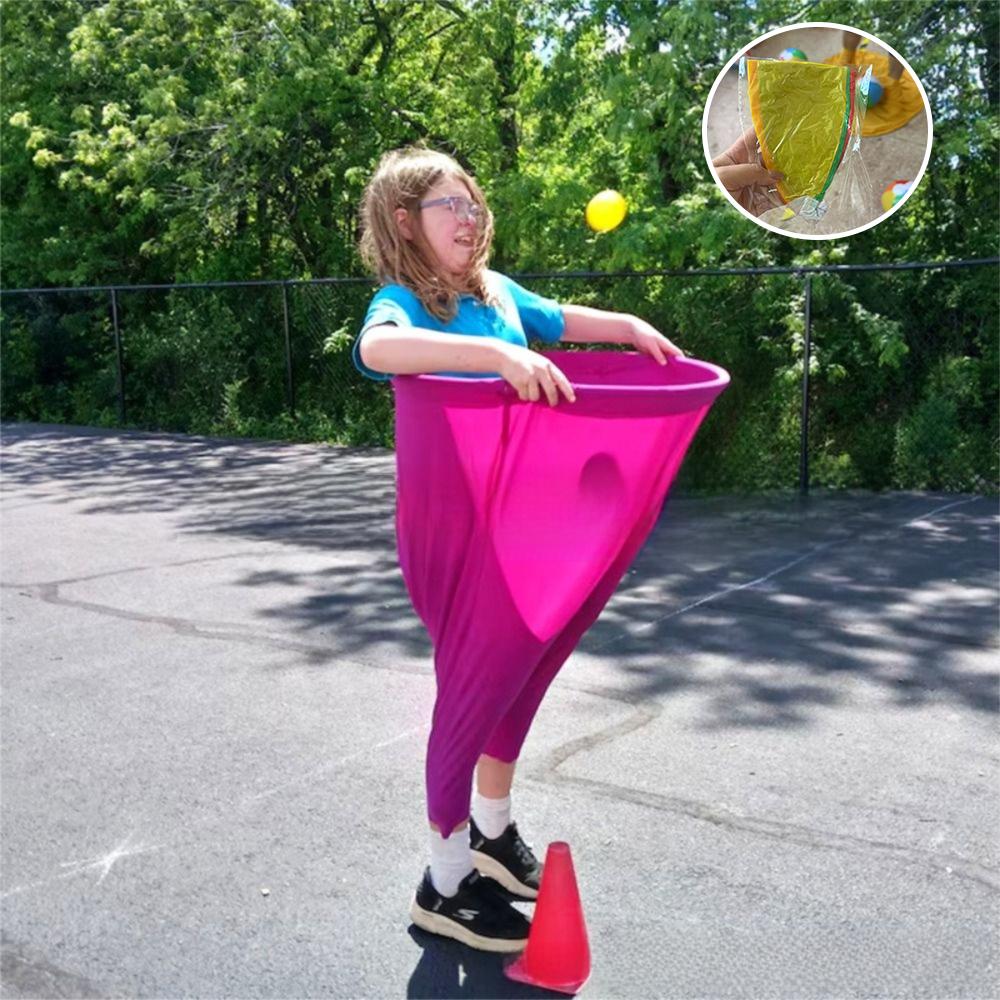 Funny Granny Pants Yard Game Set Interactive Parent-child Pitching Game Props Family Reunion Game B-Red