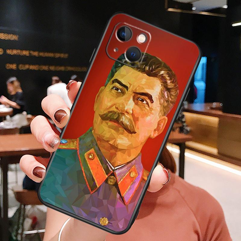 Stalin Soviet Phone Case For iPhone 16 Pro Max 15 13 12 11 14 Pro Max Plus 12 13 Mini XR 16e Funda Cover