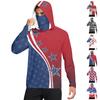 Camiseta Casual con Capucha de Manga Larga para Hombre con Protección Solar