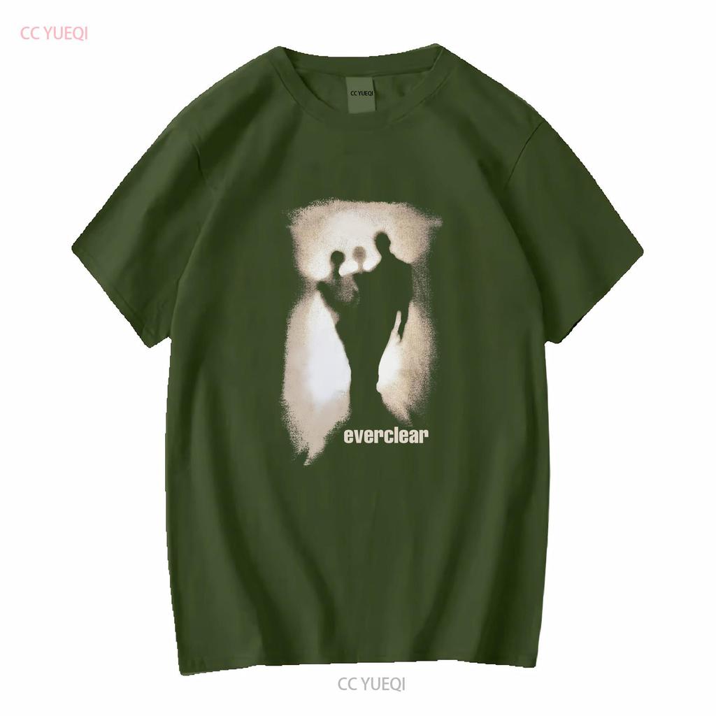 Vtg Everclear Band Music Tour Concert Cotton Black All Size T Shirt KK798 long sleeves vintage Washed Casual Unisex fashion