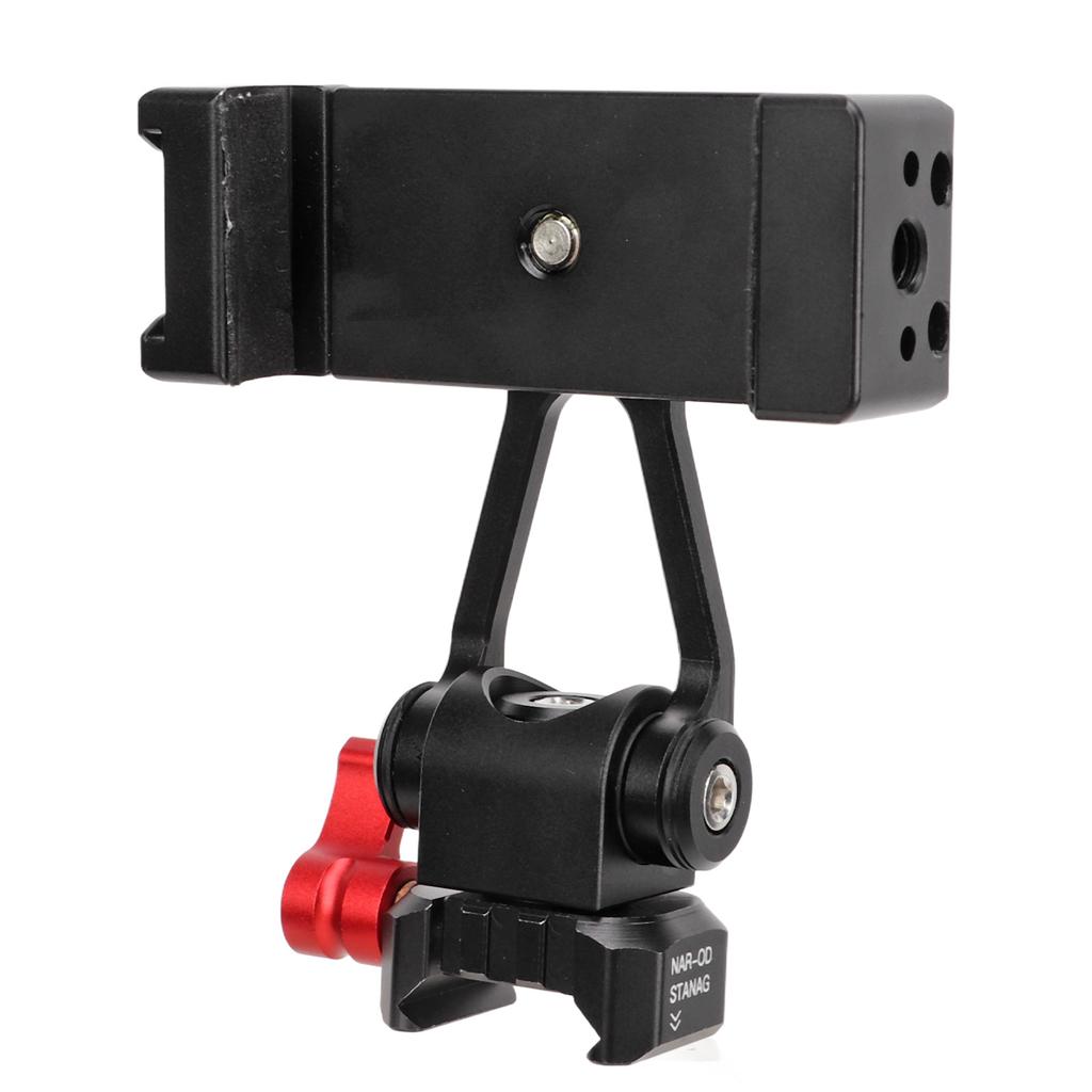 Aluminum Alloy Phone Clip Universal Cell Phone Clamp Mount with NATO Chute Mount Cold Shoe Mount