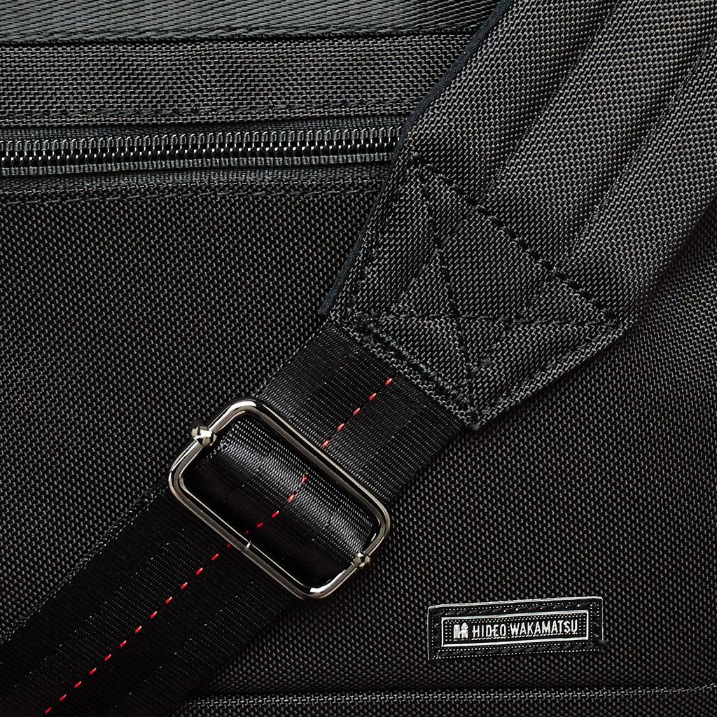 Hideo Wakamatsu Louver 3-Way Large Business Bag