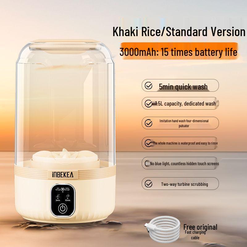 Portable Mini Wash Cup: Wireless, No-Installation Laundry Machine for Socks and Underwear