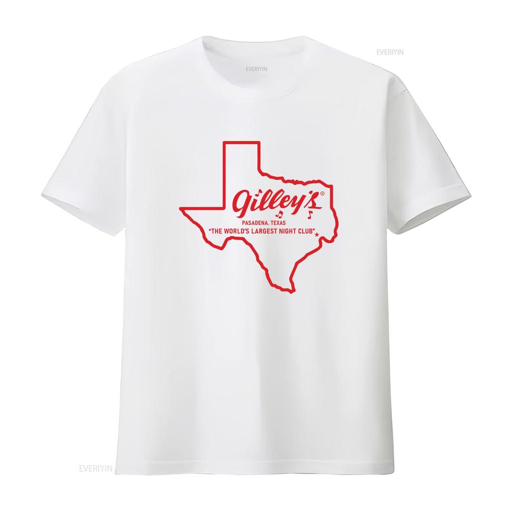 Gilleys Club Texas Retro T Shirt Vintage Washed Graphic Soft Top For Everyday Wear Stylish Streetwear Casual Fashion Vintage