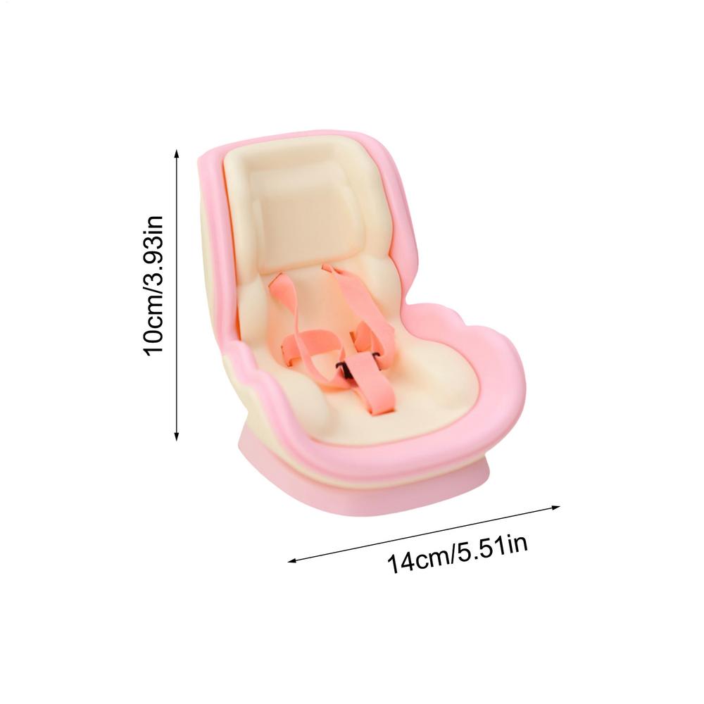Doll Car Booster Seat with Vent Clip - Magnetic Display Stand for Mini Figures, Commute Travel Decor for Women Drivers