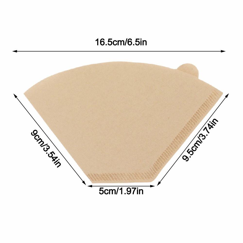 100pcs set 100Pcs Coffee Filter Paper 2 to 4 Cup Unbleached Coffee Filter Cafe Use