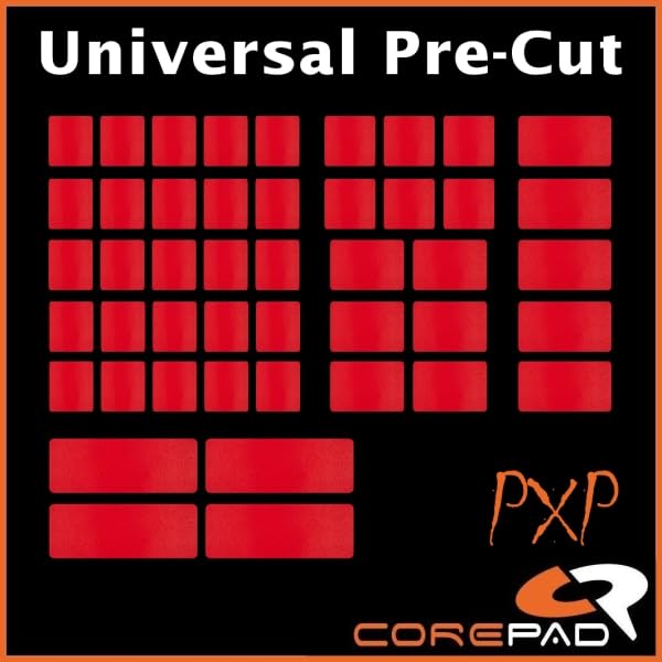 Corepad PXP Grips Universal Pre-Cut Keyboard & Mouse Grip Tape (Red)