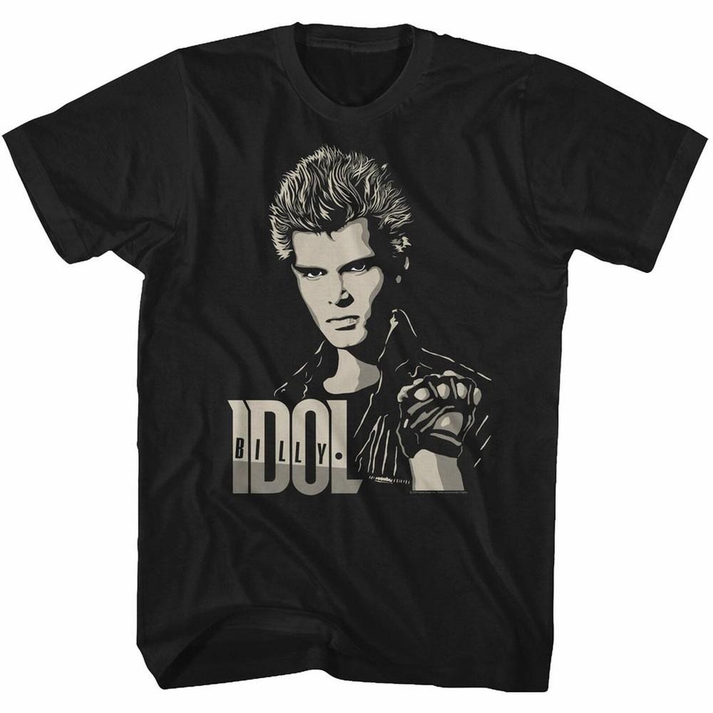 Billy Idol 2 Tone Billy Black Adult T-Shirt Unisex T-Shirt XL