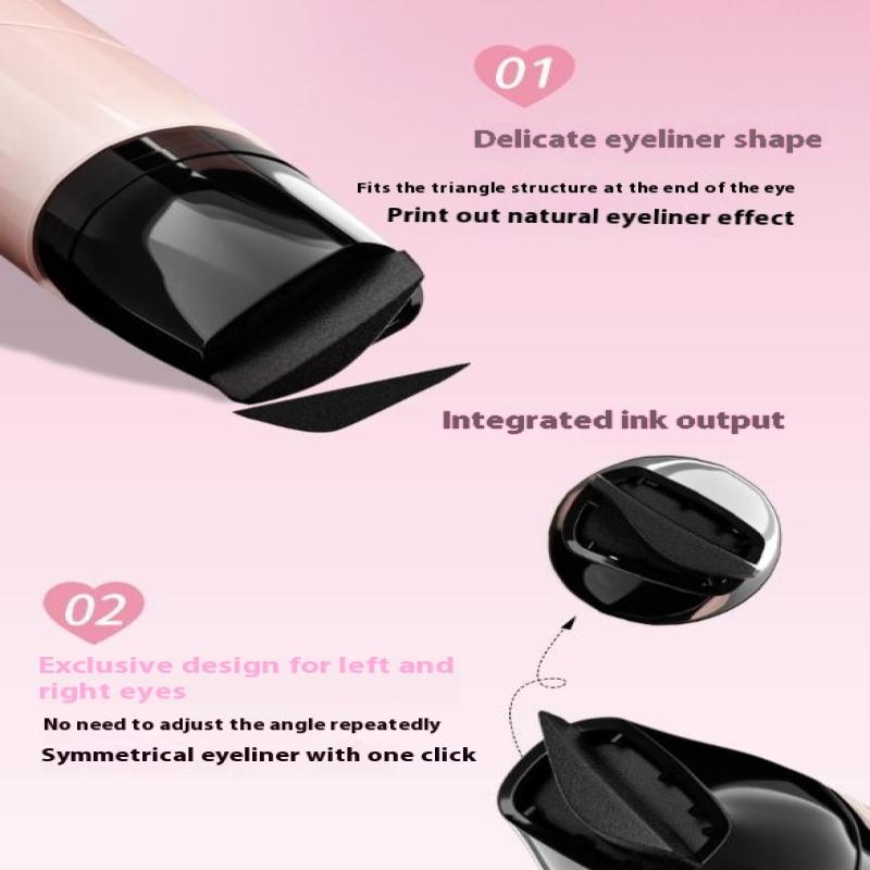 Double Head Rotatable Eyeliner Stamp Integrated Eyeliner Stamp Precise Outline Signet Long-Lasting Eyeliner Liquid Pen Cosmetics