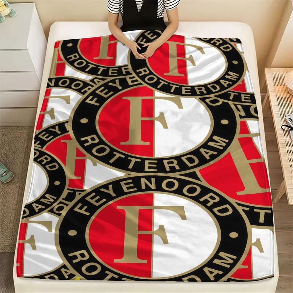 1PC Feyenoord Patterned Flannel Blanket Suitable For All Seasons for Home Decor Warmth and Comfort Gifts Holiday Present