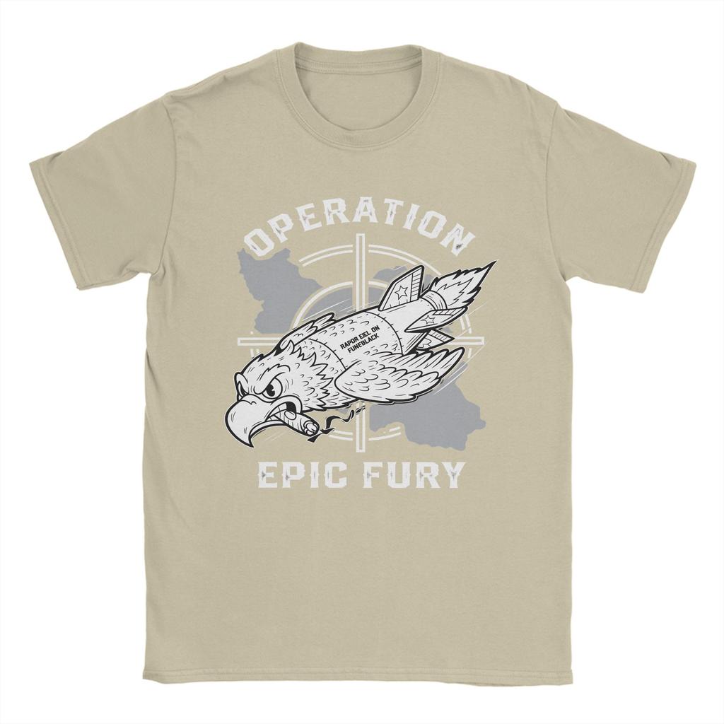 FAFO Operation Epic Fury TShirt Harajuku T Shirts Short Sleeve Y2K Basic Tops Beach 100 Cotton Oversize Top Tees