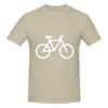 White Bike Bicycle Tshirt Japanese Fresh Tshirt Fitness Leisure Travel Musthave Short Sleeve