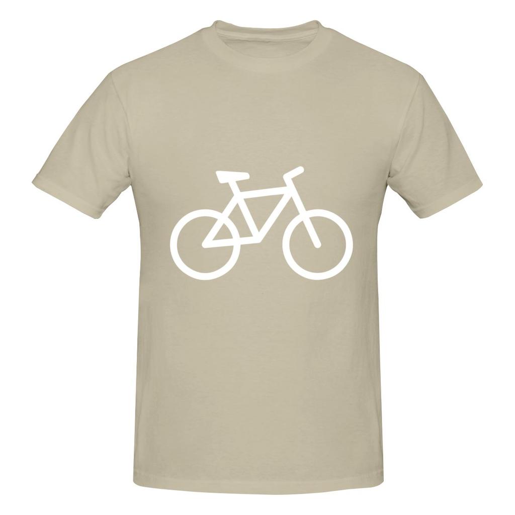 White Bike Bicycle Tshirt Japanese Fresh Tshirt Fitness Leisure Travel Musthave Short Sleeve