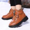 Winter Children's Plus Size Fashionable High Top with Plush Warm Cotton Shoes Snow Boots Cotton Boots 28-39