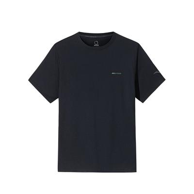 Comfortable Simple Versatile Letter Round Neck Outdoor Casual Short Sleeve T-Shirt Men Tops Basic-Black 152536101-4