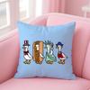 Cute Cartoon Funny Duckes Cushion Cover Pillow Case Soft Skin Friendly Fabric  Concealed Zipper