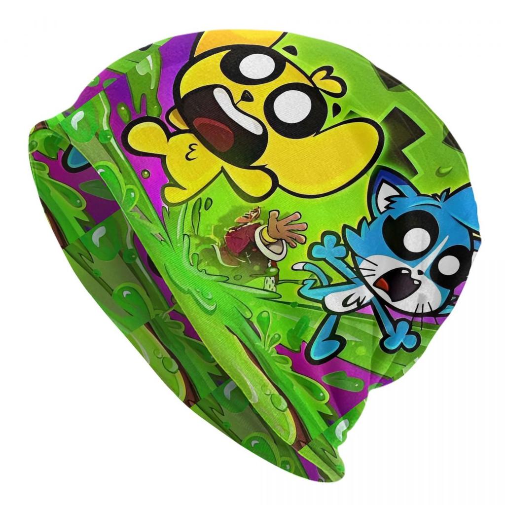 Cute Mikecracks Bonnet Hats Fashion Outdoor Skullies Beanies Hat Cartoon for Unisex Women Warm Dualuse Caps