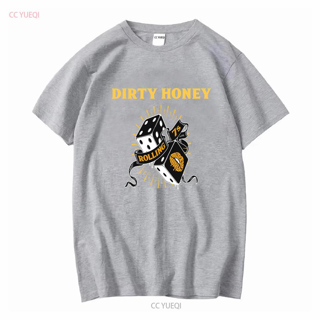 New Dirty Honey Band Music Heavy Cotton Black T Shirt long or short sleeves vintage Washed Soft Casual Top For Everyday Wear