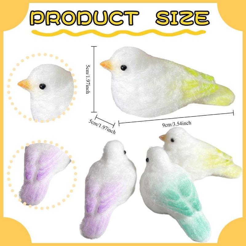 Bird Taba Squeeze Toys,Realistic Bird Animal Squishy Toys, Soft Squishy Fidget Toys, Stress Relief Sensory Toys, Fidget Toys Adults Kids
