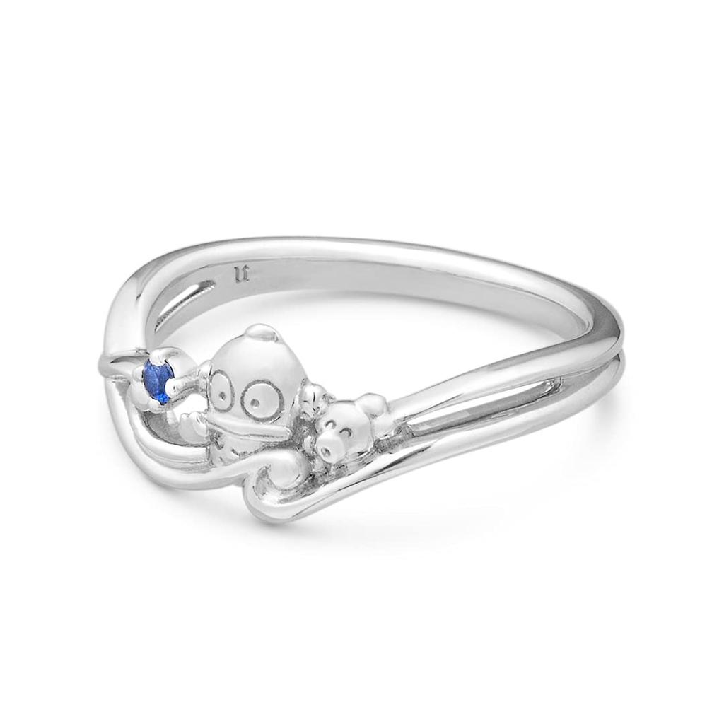 Sanrio Hangyodon Goods Ring HANGYODON Ring Silber Zubehör Geschenk [U-Treasure] Damen (Nein. 7)