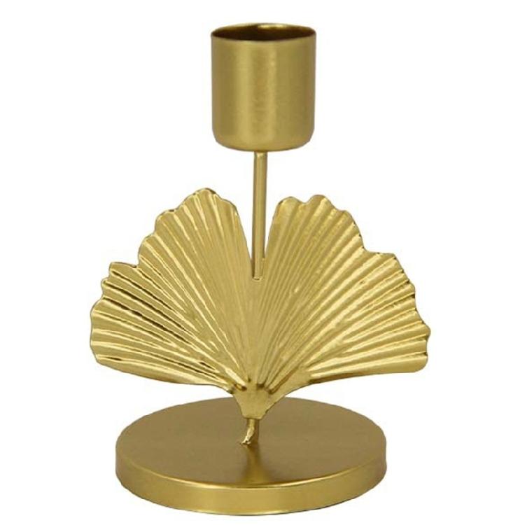 Eisen Kegelkerzenhalter Dekorativer Blätterkerzenständer Für Hochzeits-, Ess- und Partyumgebung