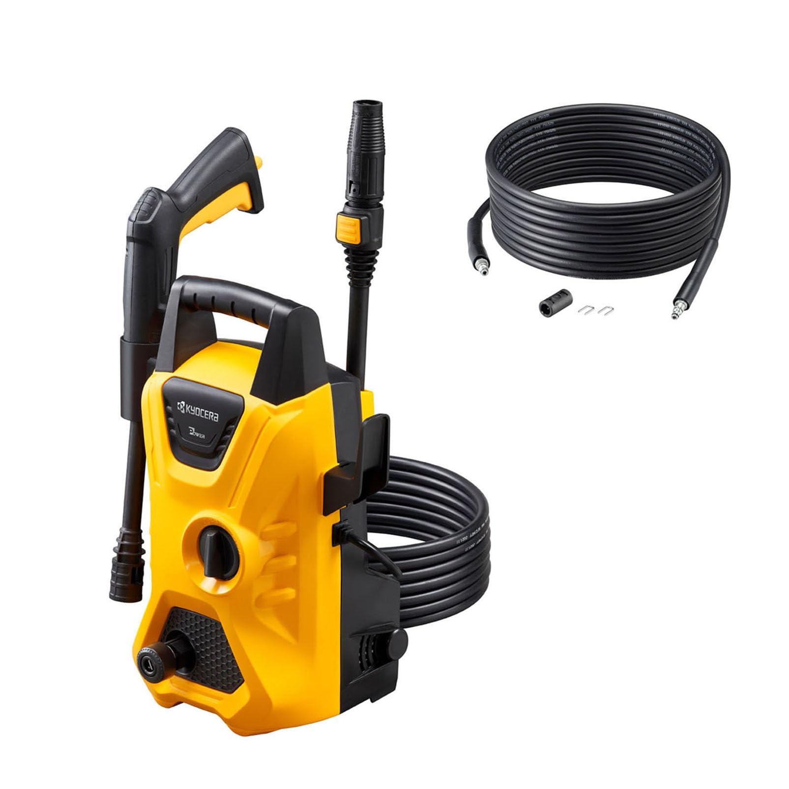 

Мойка высокого давления Kyocera Old Ryobi 668400B Желтый шланг высокого давления 6 м удлинительный шланг высокого давления 8 м охватывает большую площадь Маленький, но мощный