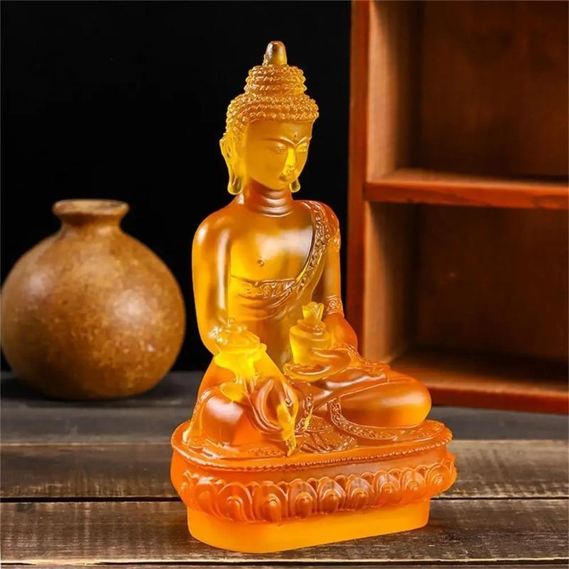 Medicijn Boeddha Beelden Ornament Hars Feng Shui Geluk Shakya Muni Boeddha Sculptuur Huis Kantoor Tuin Decoratie