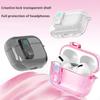 Transparent Earphone Case For AirPods Pro 3 Unique Lock-on/off Design One-touch Automatic Flip-open Lid Clear Headphone Cover