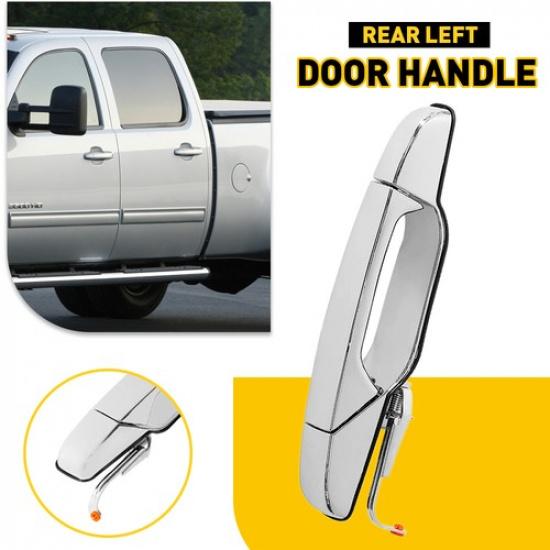 Door Exterior Handle Fit 2007-2013 Chevrolet Silverado 1500 Rear Driver Side