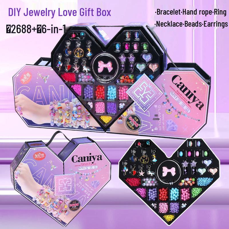 

Сделай сам шкатулку для бижутерии для девочки: Браслет и ожерелье принцессы Кукла Игрушка Подарок