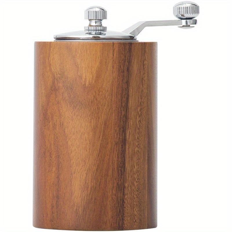Wooden Hand Cranked Pepper Grinder Kitchen Spice Seasoning Bottle Manual Coffee Bean Grinder