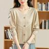 Plus Size 6XL Mint Mambo Early Spring and Autumn Tops Women's Spring Thin Tops Thin Knitwear