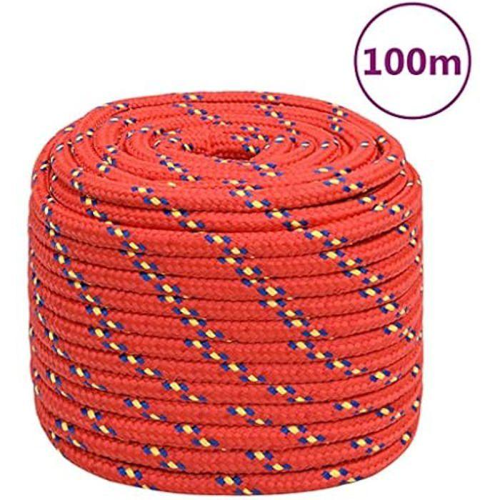 Corde bateau - VIDAXL - Rouge - 18 mm - 100 m - Polypropylène durable
