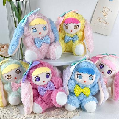 Cute Rabbit Plush Keychain Cartoon Doll Pendant For School Bag Backpack Charm Gift For Girls