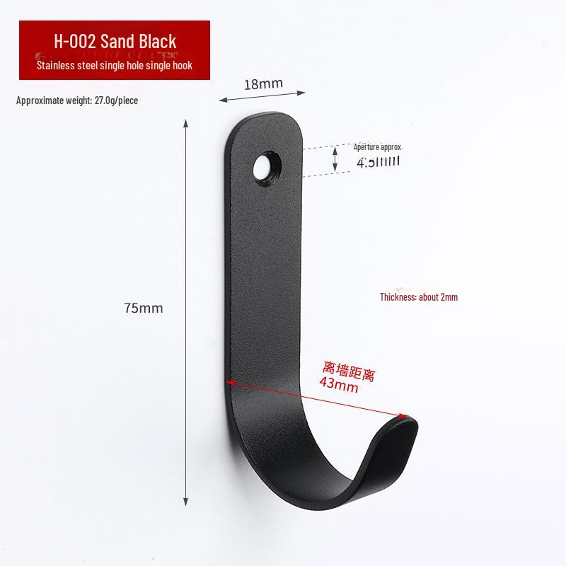 Stainless Steel Mini Single Clothes Hook for Wall