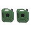 Green Jerry Can Pair "With Mount Fit For Royal Enfield Himalayan 411 BS6"