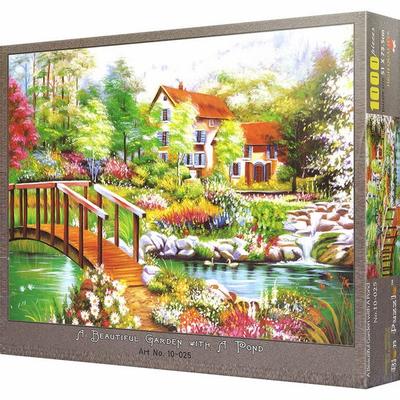 Bien Green Lakeside Jigsaw Puzzle, 1000 Pieces, Mixed Colors Jigsaw Puzzle, Childrens Games, Educational Toys
