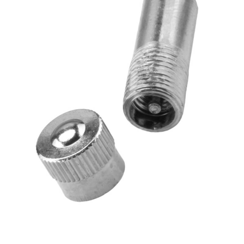 10pcs Silver 45 Degrees Angle Tire Valve Extender Extension Adapter Chrome Plated Brass for Car Truck Campers Trailer RVs