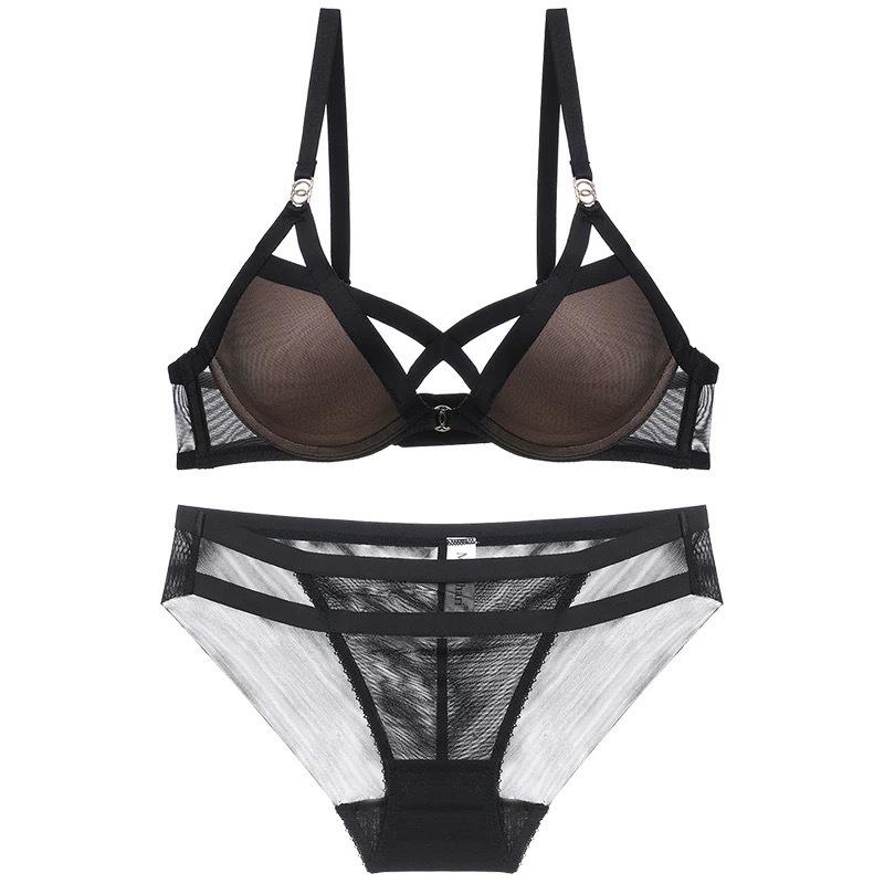 

Сексуальный костюм Сексуальный сетчатый ремешок Женский костюм, собирающийся и регулируемый, против провисания 85D чёрный