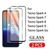 TECNO Camon 16 загартоване плівка Spark 5 мобільний телефон плівка HD скла захисна плівка 2 шт.