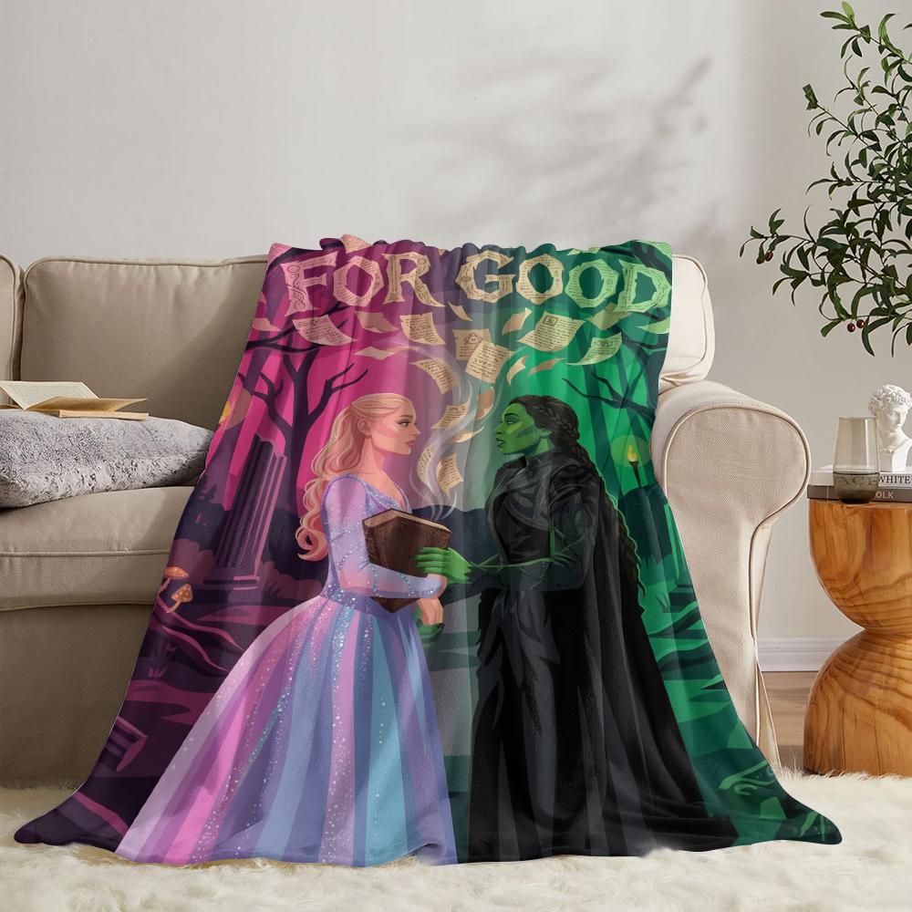 

GUOYU Blanket Wwicked 2 Throw Soft Flannel Throw Summer Blanket Lightweight Cozy Nap Blanket for Sofa Bed Travel 75x100cm (30x40inch)