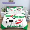 Algeria National Football Pattern Bedding,Quilt Set Quilt Cover Pillowcase Home Birthday Gift(1 * duvet cover + 2 * pillowcase, without core)