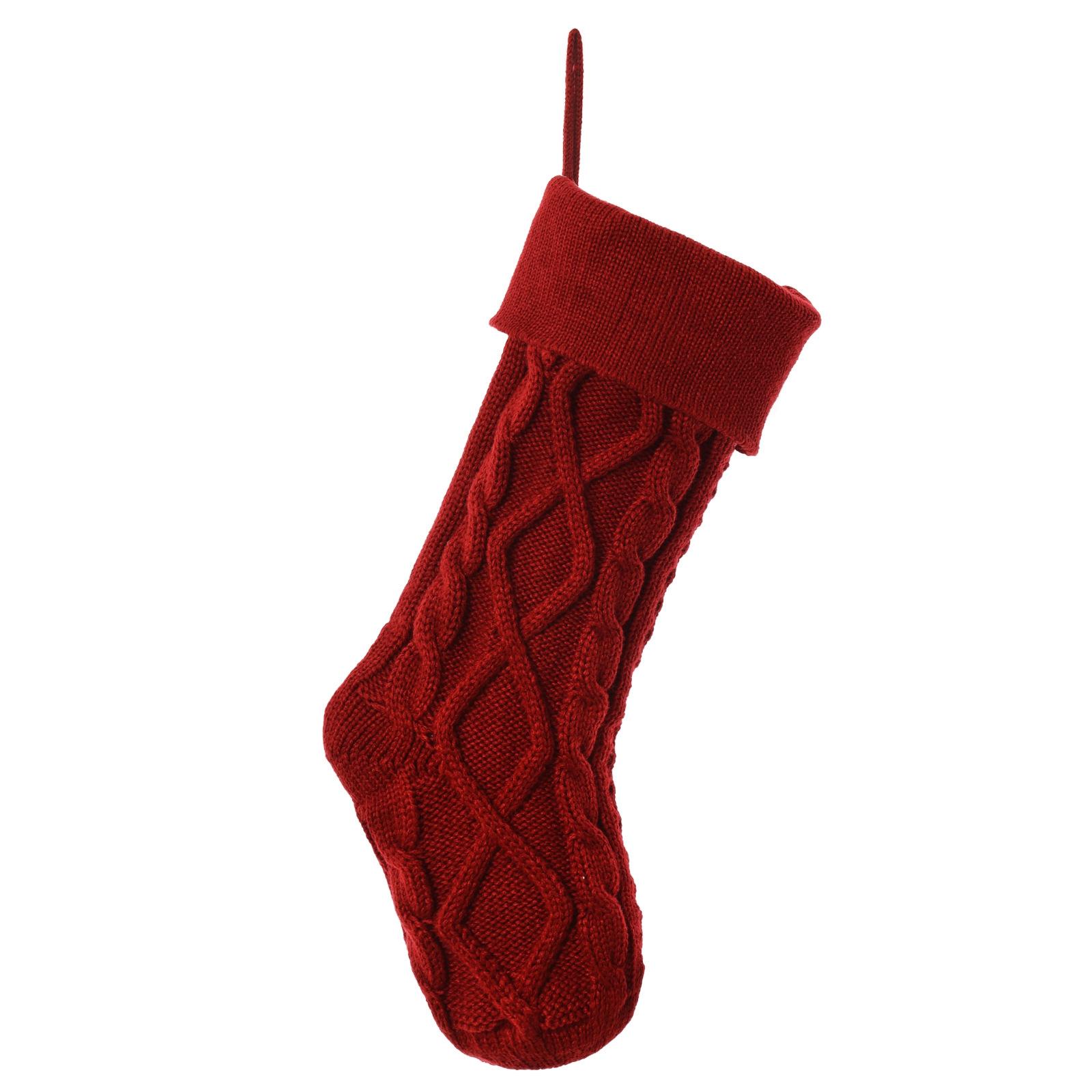 

Christmas Stockings, Letter Stockings, Knitted Letter Stockings, Candy Gift Bags One Size