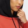 Adidas Originals Clover Logo Print Patch Hooded Drawstring Long Sleeve Sweatshirt Women Tops Multicolor HS9502