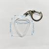 2Pcs Clear Guitar Pick Holder Necklace Keychain Plastic Guitar Pick Storage Case For Musicians And Collectors