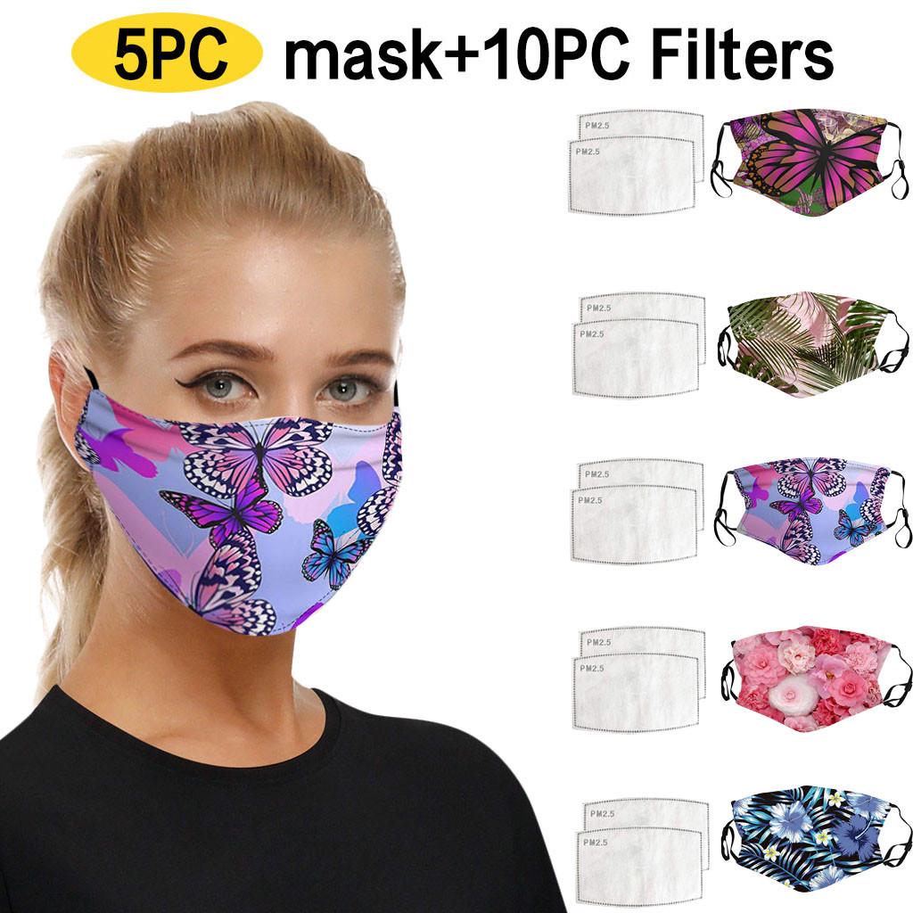5PC Windproof Foggy Haze -spitting Protective Mask