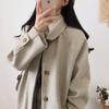 2025 Autumn/Winter Korean Style Loose Slimming Thick Wool Over-the-Knee Woolen Coat Plus Size Women's Mid-Length Jacket.