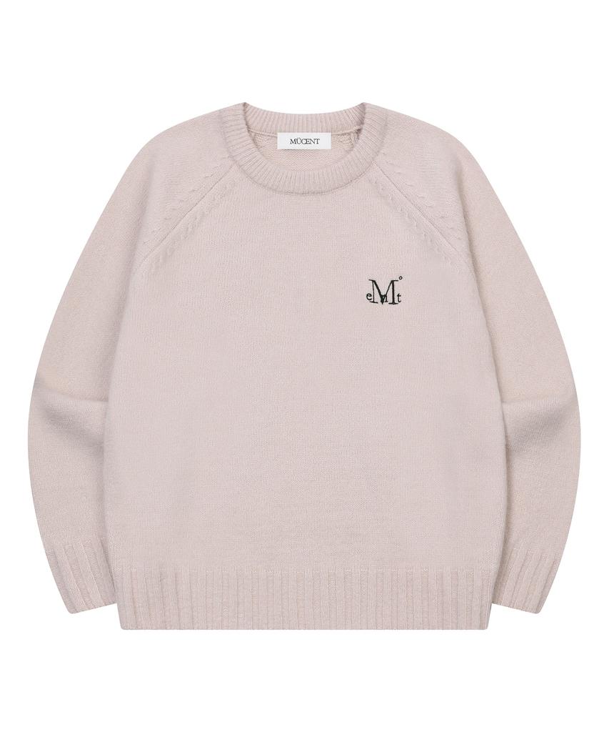 Mucent Monet Raglan Round Neck Knit (4 Colors)