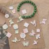 1pc/bag Alloy Matte Dripping Oil Pendant DIY Bracelet Necklace Earrings Jewelry Accessories